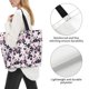 thumbnail image 3 of Disketp Lilies Flowers Bolsa Tote Estampada para Mujer, Bolso de Hombro y de Mano para Compras y Viajes, 3 of 8