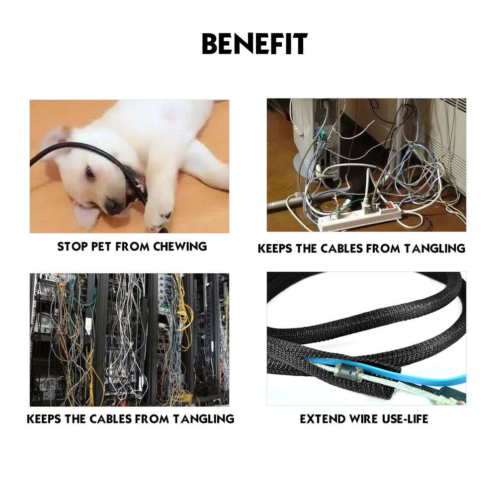 Car Elements Braided Split Wire Loom 20 Cable Sleeve Singapore | Ubuy