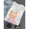 thumbnail image 3 of Cute Kitten On Star Blanket T-Shirt Women -Image by Shutterstock, Female x-Large, 3 of 4