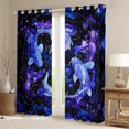 thumbnail image 2 of Manfei Goldfish Black Out Curtains,Constellation Horoscope Curtains Pack of 2 (42x63 Each),Purple Blue Ombre Bedroom Curtains For Girls Boys,Luxury Bedroom Decor, 2 of 6