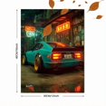 thumbnail image 3 of Tokyo Neon Oldschool Nissan Car Canvas Modern Urban City Living Room Wall Art, 3 of 8