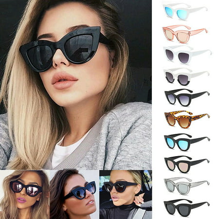 Women UV400 Luxury Oversized Cat Eye Sunglasses Fashion Vintage Style Eyewear