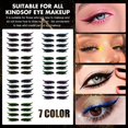 thumbnail image 4 of GHSOHS 28 Pairs Eyelashes Stickers Reusable Colorful Glitter False Eyelashes Lash Extension Stickers Party Stage Use Thick Lash Clusters Makeup, 4 of 8