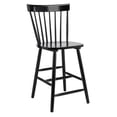 thumbnail image 3 of SAFAVIEH Providence Solid Spindle Back Counter Stool with Footrest, Black, 3 of 7