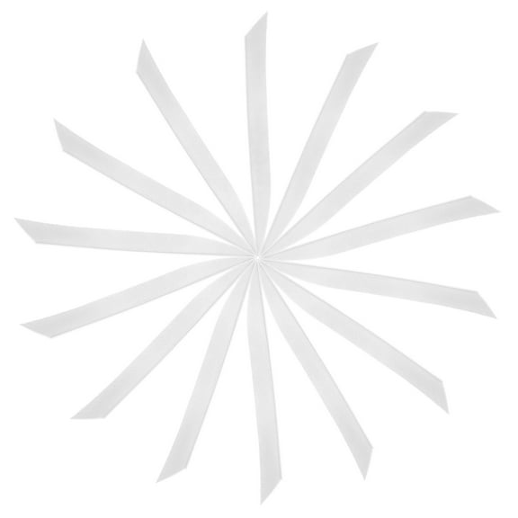 Uxcell Arrow Vanes Turkey Archery Arrows Feathers Fletching, Right Wing Fit for Hunting Target Shooting - Knife Shaped White