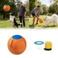 thumbnail image 2 of Large Inflatable Herding Dog Ball Toy with Fabric Handle Cover, Tear Resistant Interactive Training Ball for Medium Large Breed Indoor Outdoor Exercise Supplies, 2 of 8