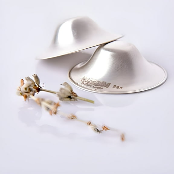 XIRQI The Original Silver Nursing Cups, Silver Breast Protector for Nursing Mothers, Nipple Shields for Nursing Newborn, Metal Healing Nipple Covers for Breastfeeding