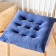 thumbnail image 2 of Patio Chair Cushionss 20x20 Milk Brushed Velvet Cushions Butt Cushions Thickened Winter Comfortable Chair Sofa Cushions Blue, 2 of 7