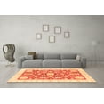 thumbnail image 3 of Ahgly Company Indoor Square Oriental Orange Traditional Area Rugs, 5' Square, 3 of 4