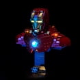thumbnail image 5 of LED Light Compatible with Lego Iron Man MK4 Bust, Creative Lighting Kit Compatible with Lego 76327 - Not Come with Model (Light Control Version), 5 of 5