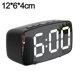 thumbnail image 2 of Pequeño reloj despertador digital con pantalla LED, visualización de temperatura y fecha, caja con acabado mate moderno, 2 of 5