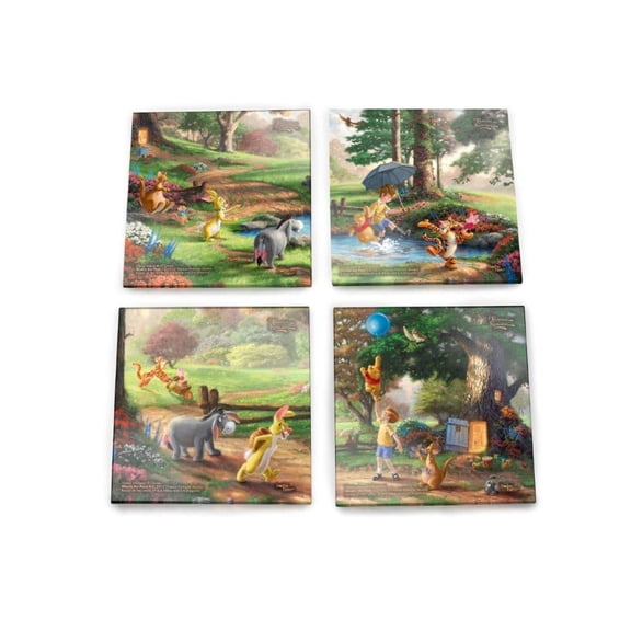 Disney (Winnie the Pooh) StarFire Prints™ Glass Coaster Set of Four SPCSTR466