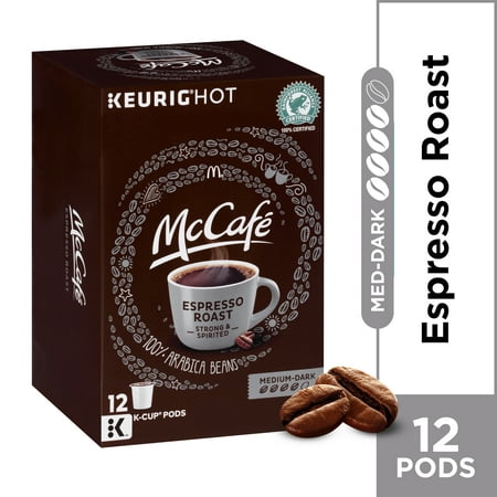 McCafe Medium-Dark Espresso Roast Coffee K-Cup Pods, Caffeinated, 12 ct - 4.12 oz