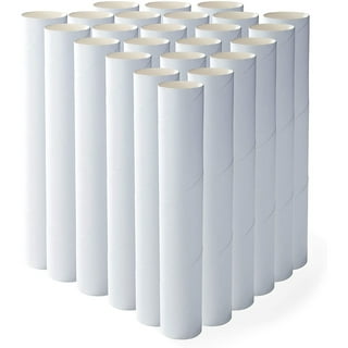 5 Empty Heavy Duty 8 in long Rolls Paper Towel Tubes Craft Art Garden  Cardboard 