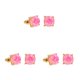 thumbnail image 1 of Guardurnaity Glitter Stud Hanging Shinny Square Alloy Party Pendientes diario Varios Simple Earring Party Company Use Pink Type1 NO1, 1 of 6