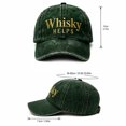 thumbnail image 3 of Whisky HELPS Baseball Cap Washed Distressed Adjustable Lightweight Breathable Casual Hat For All Seasons, 3 of 6