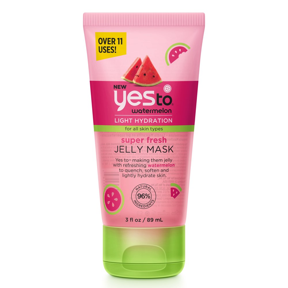 Yes To Watermelon Light Hydration Jelly Mask 3 Fl Oz, 96 Natural