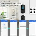 thumbnail image 3 of IC Cards for Smart Door Lock, 4 PCS Smart IC Cards for TTLock Smart Locks, 13.56MHz RFID Key Fobs for Smart Deadbolt Door Lock, Black, 3 of 5