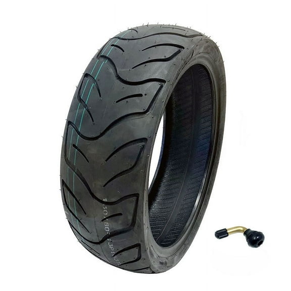 Motorcycle Tire 130/60-13 Tubeless Street All-Weather Tread   TR87 Bent Metal Valve Stem