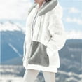 thumbnail image 3 of Patlollav Womens Fashion Zipper Long Sleeve Hooded Coats, 3 of 7