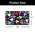 thumbnail image 5 of J.Ehonace Cartoon Mouse Entry Doormat, Black Polyester Non-Slip Kitchen Rug 17"x30", Home Decor, 5 of 7