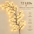 thumbnail image 2 of Enchanted Willow Vine Christmas Lights, Willow Vine Lights for Wall with Christmas Ball Ornaments, Warm White LED Branch Decoration for Christmas Living Room Bedroom Entryway (5.2FT), 2 of 7