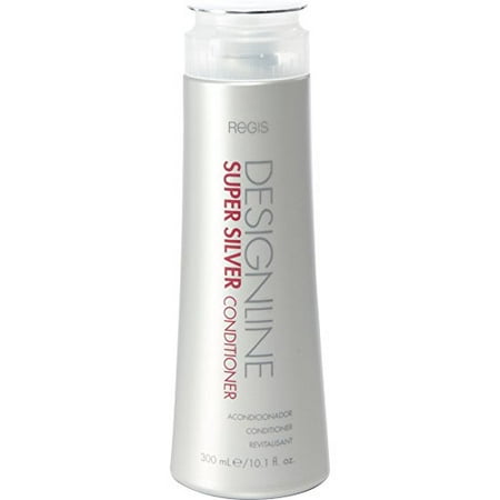 Super Silver Conditioner, 10.1 oz - DESIGNLINE - Restores Moisture to Boost Color Brilliance for Blonde, Grey, and White Hair and Strengthens, Detangles, and Improves Elasticity to Prevent Color (Best Way To Let Gray Hair Grow Out)