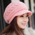 thumbnail image 3 of Gorro de punto cálido de invierno para mujer, gorro de lana para nieve, esquí, banda, visera solar, 3 of 5