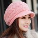 thumbnail image 3 of Gorro de punto cálido de invierno para mujer, gorro de lana para esquí y nieve, visera para el sol, 3 of 5