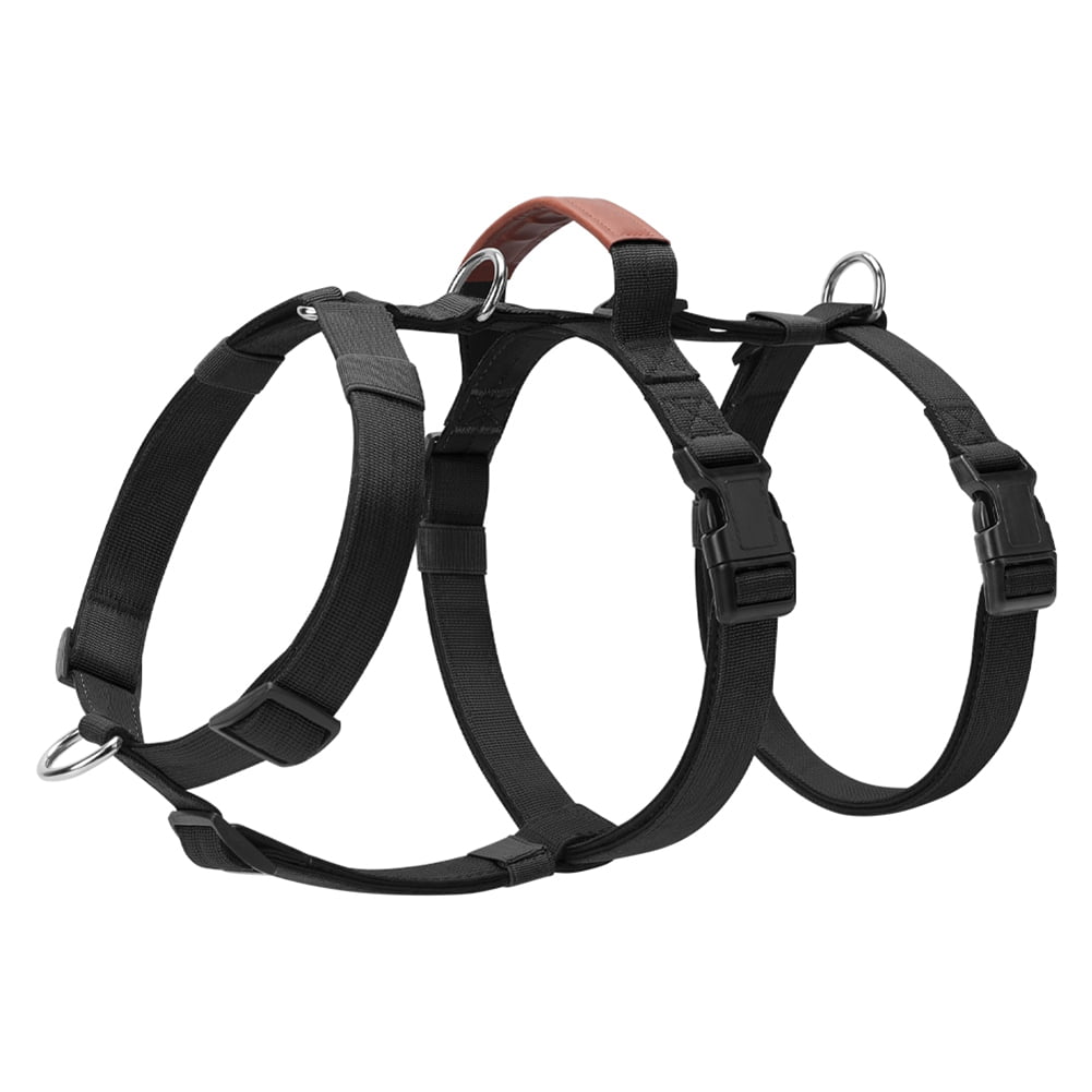 Escape Proof Dog Harness, No Pull Harness with Lift Handle, Adjustable Pet Vest with Front and Back Leash Clips for Medium Large Dogs Walking Hiking Training