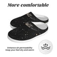 thumbnail image 6 of Yiaed Abstract Starry Sky Moon Print Slippers Fuzzy Warm Cozy Slippers Non Slip House Slippers For Indoor Outdoor Slippers House Slippers-11, 6 of 7