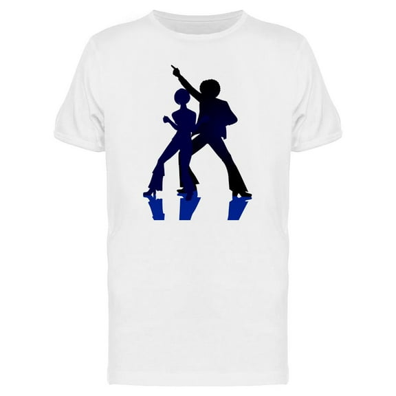 Two Silhouettes Of Disco Dancers T-Shirt Men -Image by Shutterstock, Male x-Large