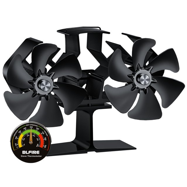 Ventilador termoeléctrico para estufa de leña BLFIRE con doble motor