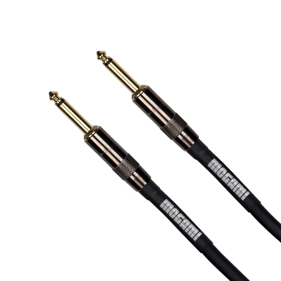 Mogami Platinum GUITAR-03 Instrument Cable, 1/4" TS Male Plugs, Gold Contacts, Straight Connectors, 3 Foot
