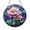 Stained Glass 5.9 Inch, variant on Lotus Flower Tempered Glass Round Wall Art – Stained Glass Print Circle Art, Spiritual Meditation Decor for Boho Home