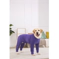 thumbnail image 3 of BT Bear Large Dog Clothes, Large Dog Recovery Suit, Anti-Shedding Dog Pajamas Pjs, After Surgery Dog Onesie for Medium Large Dog Purple 38#, 3 of 7