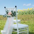 thumbnail image 4 of PENGXIANG Décoration de Mariage Extérieure Atmosphère Décorative Fleur Simulation Rose Chaise Dossier Décoration Fleur Attachée, 4 of 22