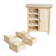 thumbnail image 4 of 1/12 Muebles de Realistas Mini Sillón para Dormitorio Sala de Estar, 4 of 9