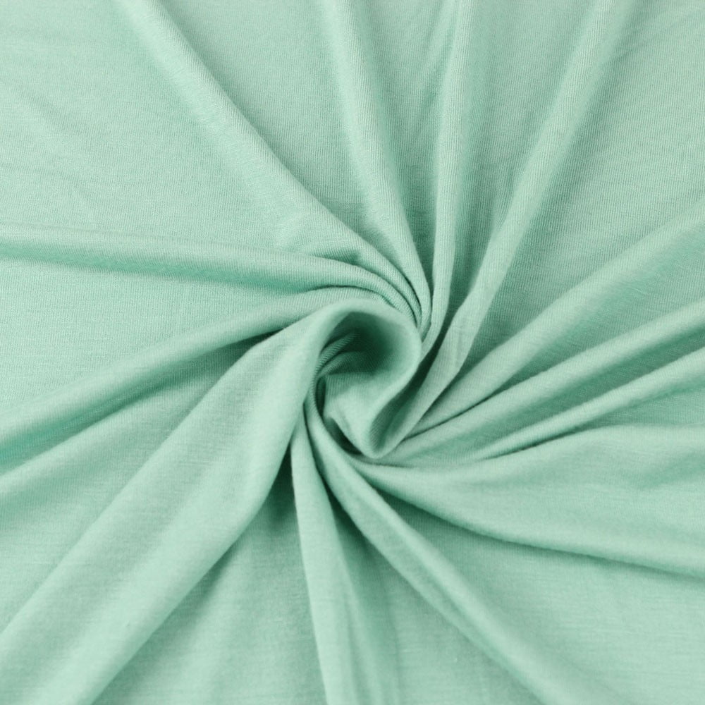 FREE SHIPPING!!! Green Mint Light Rayon Jersey Stretch Knit Fabric ...