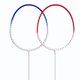 thumbnail image 4 of Accesorios deportivos ultraligeros de aleación de raqueta de bádminton para competiciones de entrenamiento 2 piezas en azul, 4 of 10
