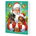 2D Christmas Home Ornaments Dog 2024 Christmas Holiday Advent Calendar