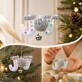 thumbnail image 4 of JOY Letter Christmas Ornaments, Glitter Bell Hanging Decorations, Xmas Tree Pendant for Holiday Home Party Decor, 4 of 7