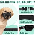 thumbnail image 3 of Adjustable Dog Muzzle with Quick Release Buckle - Ultralight Breathable - Anti-Barking Puppy Muzzle - Pet Supplies, 3 of 8