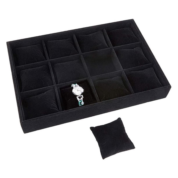 Caja de almacenamiento de joyas, bandeja de exhibición de joyas, collar, colgante, organizador, anillo, pendientes, pendientes, pulsera, accesorios de exhibición, placa de reloj Xemadio 2035321-3