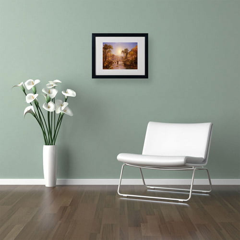 Trademark Fine Art "Indian Summer" Framed Canvas Art by Jasper Cropsey