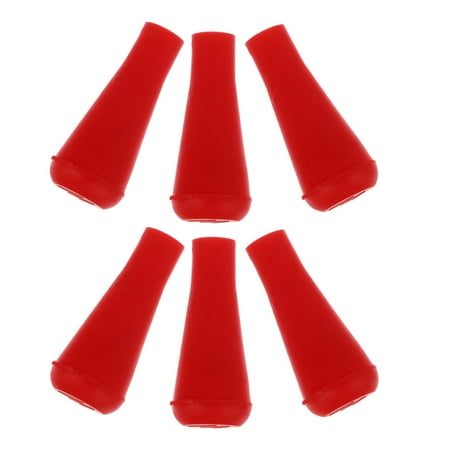 6 Pcs Rubber Arrow Quivers Release Broad Heads for Arrows Red