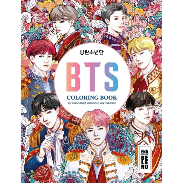 Download Kpop Bts Coloring Book For Stress Relief Happiness And Relaxation 48169 53444 49548
