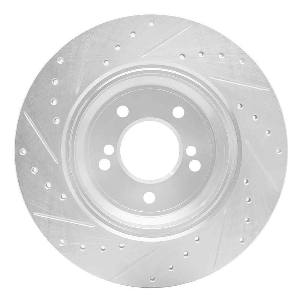 Dynamic Friction Company 631-31050R DFC Brake Rotor - Drilled And Slotted - Silver