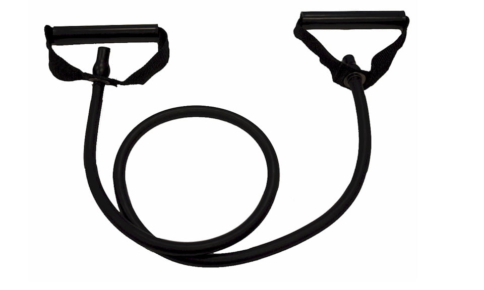 Workoutz Resistance Band Exercise Tube With Handles (Black)