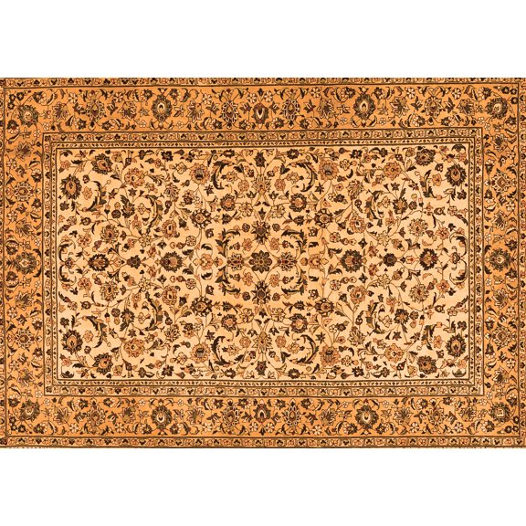 Ahgly Company Indoor Rectangle Persian Orange Traditional Area Rugs, 2' x 4'